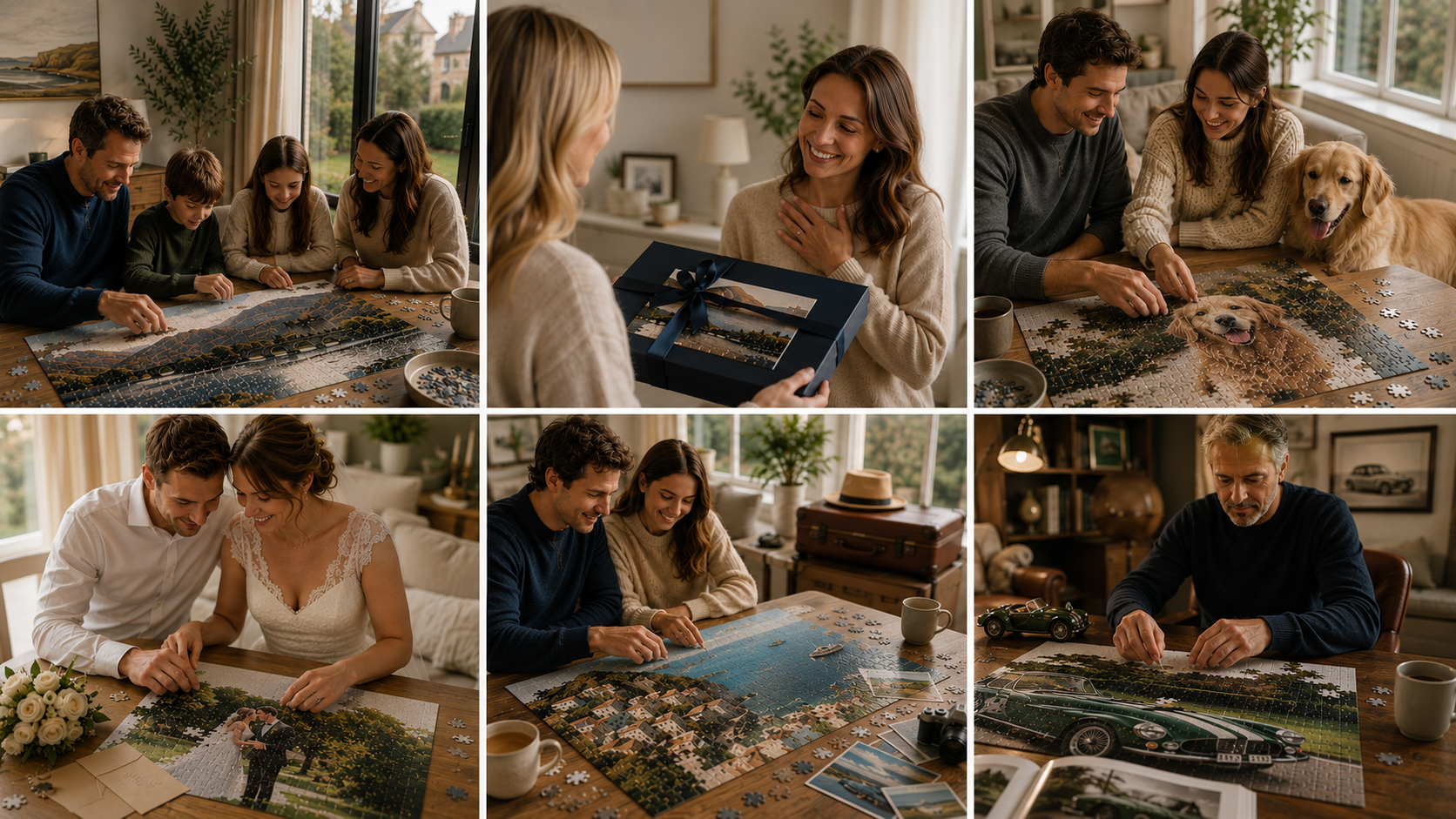 Different meaningful moments transformed into personalised Everpiece puzzles